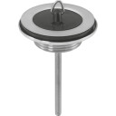 1,1/4" bunnventil 2-delt med plugg Krom