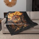 Rocksax Ghost Candy Corn Sherpa Fleece Blanket 60 in x 80 in 78899392