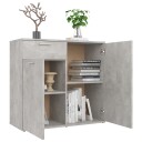 vidaXL Skjenk betonggrå 80x36x75 cm sponplate