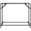  Konsollbord med gjennomsiktig glassplate 98x35x81 cm stål 846020