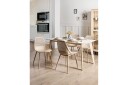 Matsalsstol Beliani Hazelton set om 4 Beige-Ljust Trä Beige -
