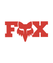 FOX Head Klistremerke 7"Rød