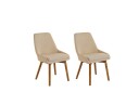 Spisestol 2 stk beige MELFORT - Beige