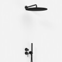 Semplice SBR901 S13 Dusjsett Ø40cm Vegg Matt Svart