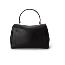 Lauren Ralph Lauren Nappa Leather Small Farrah Soft Satchel   BLACK   One Size
