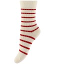 Minipop Sokker - Rib - Bambus - Noos - 3-pack - Chili Pepper - MiniPop - 35/38 - Sokker Beige Rød - 35-38