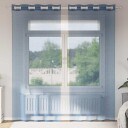  Voile gardiner med grommets 2 stk kongeblå 8721158551313
