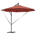  Kantilever bananparasol med lås Terrakotta 294 x 294 x 248 cm