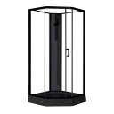 Dusjkabinett Sunwind Elsa Black 90x90x205 cm