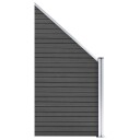 vidaXL Gjerdepanel WPC 95x105 180 cm svart