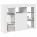  Hjørne LED TV skap Veggmontert Hvit 100x40x68cm Konstruert tre