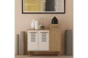 Asimo Skohylle Garderobe 90x90,6 cm Brun/Hvit - Hanah Home