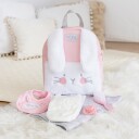 Tiny Treasures Dukkestelleveske Bunny Tiny Treasures OneSize Dukketilbehør Hvit Rosa