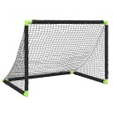 vidaXL Sammenleggbart fotballmål for barn svart 90x64x64 cm