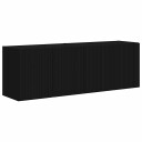  TV Veggskap 2 pcs Svart 59,5 x 31 x 40 cm Konstruert tre