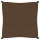 vidaXL Solseil 160 g/m² brun 4x4 m HDPE