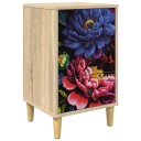 vidaXL Nattbordskap KIEL Sonoma eik 36 x 33 x 60 cm Konstruert tre