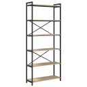  Bokhylle Sonoma eik 80 x 30 x 188 cm Konstruert tre