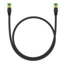 Braided network cable cat.8 Baseus Ethernet RJ45 40Gbps 0.5m (black)