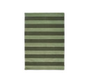 Stripe Boucle teppe grønn