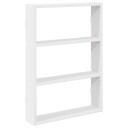  Vegghylle hvit 43x9x60 cm konstruert tre