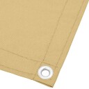  Balkongskjerm sand 120x400 cm 100% polyester oxford 4000036