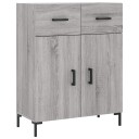 vidaXL Skjenk grå sonoma 69,5x34x90 cm konstruert tre