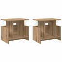  TV benk 2 pcs Artisan Eik 50 x 35 x 45 cm Konstruert tre