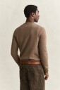 Gant Superfine Lambswool Genser Rund Hals Brun Melange M