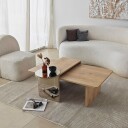 Dasina sofabord 105 cm - Bronzie og Safir Eik