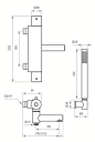 Tapwell Evm026 Dusj Og Badekarbatteri Krom