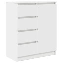  Skjenk med skuffer hvit 71x35x84 cm konstruert tre