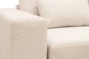 Grande 5 seters Sofa med Sjeselong Høyre   Beige Stoff