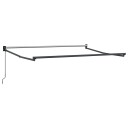  Manuell uttrekkbar markiseramme Antrasitt 3 x 2 m Aluminium