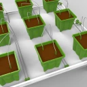 9 Planter Micro Drip Vanningssett - m/ 7,6 l Høye Potter