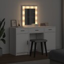  3 delt Kjolebordsett med LED Hvit Konstruert Tre
