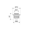 Purus 52504 Bunnventil for badekar, med pop-up, G40, Baderom