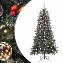  Kunstig juletre grønn 114 x 114 x 210 cm PVC og plast og stål