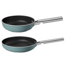 Smeg Stekepannesett 20+28 cm, smaragdgrønn