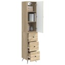 vidaXL Skapsett 2 pcs Sonoma eik 34,5 x 34,5 x 90 cm Konstruert tre