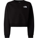 The North Face Crop Cutline Oversized Crew Sweatshirt Barn Svart 137 143