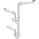 Geberit Vannlås 40mm x 1 1/2 Univ For Dobbel Vask Pp Hvit