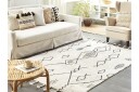 Kebir Bomullsteppe 140x200 cm - Svart/hvit