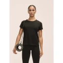 Casall Soft Texture T-Skjorte Dame Svart 42