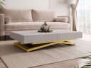 Avendi uttrekkbart sofabord 200 cm - gull, beige