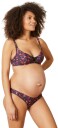 Cache Coeur Lilly Gravidtruse Black/Pink Flower S
