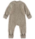 Smallstuff Natur Melange Buksedrakt Med Glidelås Bouclé Merino Ull 80 86