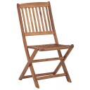 vidaXL Klappstoler 6 stk heltre akasie