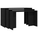  Stablebord 3 stk svart konstruert tre 8721158574138