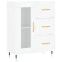 vidaXL Skjenk hvit 69,5x34x90 cm konstruert tre